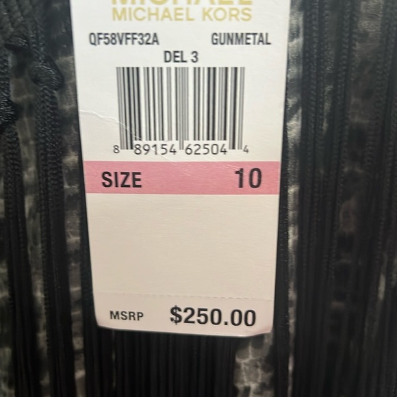 Michael Kors Dress. Fringe on beautiful snakeskin size 10 - Picture 9 of 10